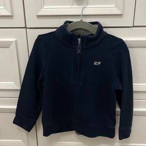 Vineyard Vines quarter zip puller over Navy Blue